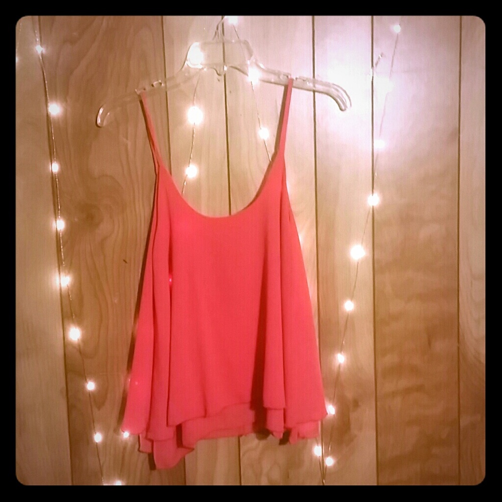 Pink dressy tank top